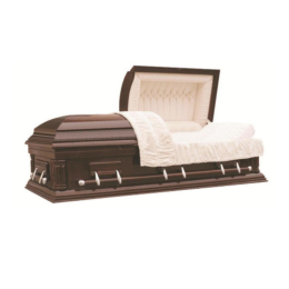 Гроб саркофаг из массива павловния с двойной крышкой, модель TD-A05