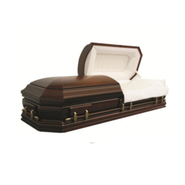 Гроб саркофаг из массива павловния с двойной крышкой, модель TD-A12