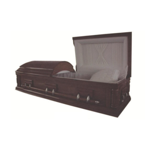 Гроб из павловнии с аккуратной отделкой и благородной текстурой, модель TD-A52